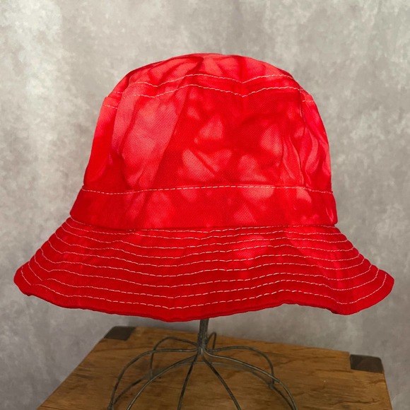 Vintage Other - Red Tie Dye Bucket Hat Colortone Cotton Vintage Retro 90s Y2K